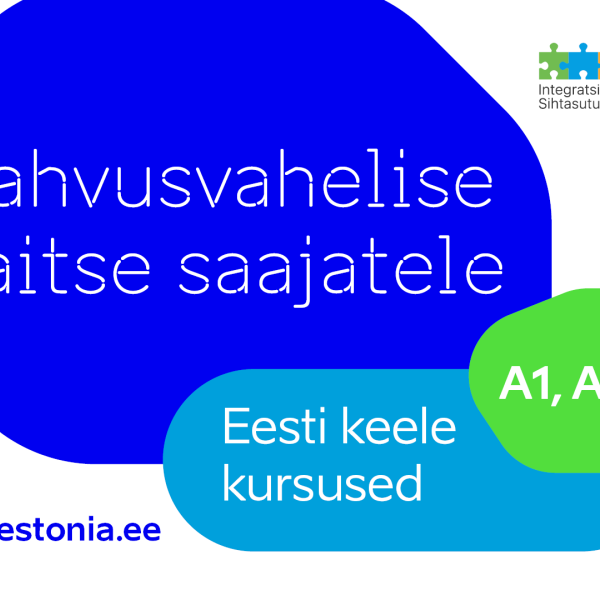 Beneficiaries of international protection, you are welcome to Estonian language courses! 